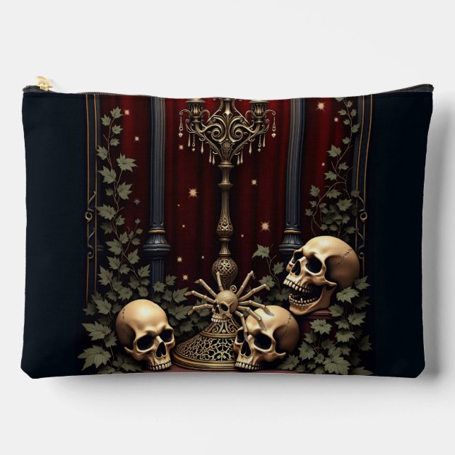 Dark Gothic Elegance. Stunning archway  Accessory Pouch (Front)