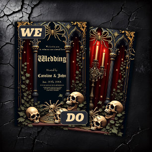 Dark Gothic Elegance. Stunning archway Invitation