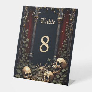 Dark Gothic Elegance. Stunning archway  Pedestal Sign