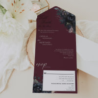 Dark Gothic Floral Till Death Do Us Part Wedding