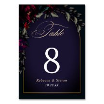 Dark gothic purple turquoise floral moody wedding