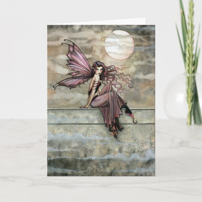 Dark Gothic Romantic Fairy Card ~ Blank (Front)