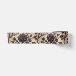 Dark Gothic Rose Decoupage Pattern  Satin Ribbon