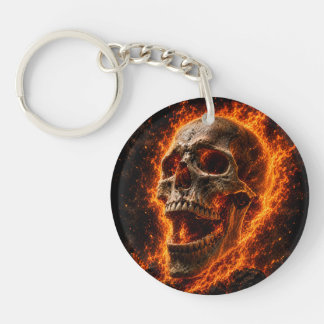 Dark Gothic Skull Keyring, Horror & Fantasy Gift* Keychain