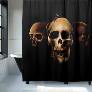 Dark Gothic Skulls Human Black Trio Creature