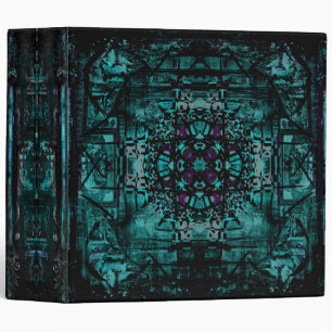 Dark Gothic Teal Renaissance Ancient Tome Binder