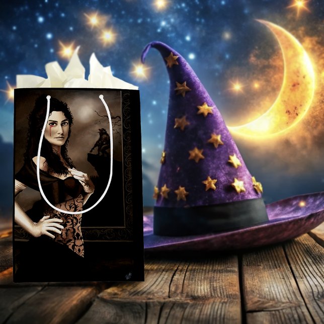 Dark Gothic Vampire Blood Werewolf Love Fantasy Medium Gift Bag (Creator Uploaded)