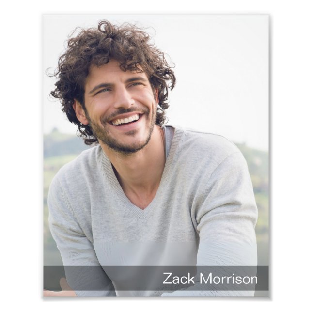 Dark Gradient Border 8x10 Actor Headshot Prints (Front)