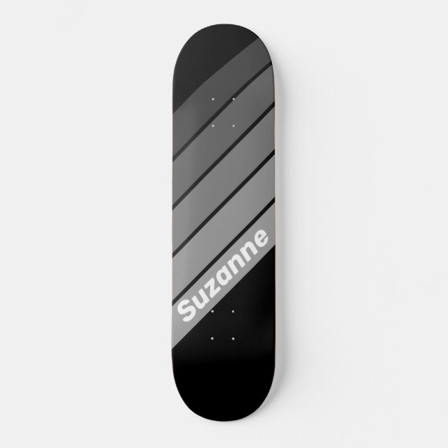 Dark Gradient with Name Skateboard (Front)