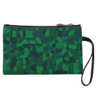 Dark Green Abstract Pattern.