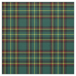 Dark Green and Black Plaid Fabric
