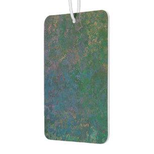 Dark Green and Blue Alcohol Ink Abstract Air Freshener