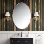 Dark Green and Gold Striped Art Deco Wallpaper<br><div class="desc">Add timeless sophistication to your interiors with this dark green and gold striped wallpaper. Featuring sleek vertical stripes accented with shimmering gold tones, this design is a perfect choice for creating a chic, art deco-inspired aesthetic. The bold contrast between dark green and gold adds depth and elegance to any space,...</div>