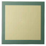 Dark green and pastel yellow tile<br><div class="desc">Dark Green and pastel yellow colours.</div>