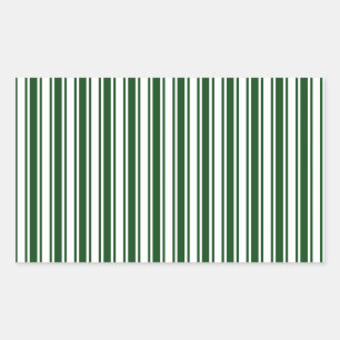 Dark green and white candy stripes sticker
