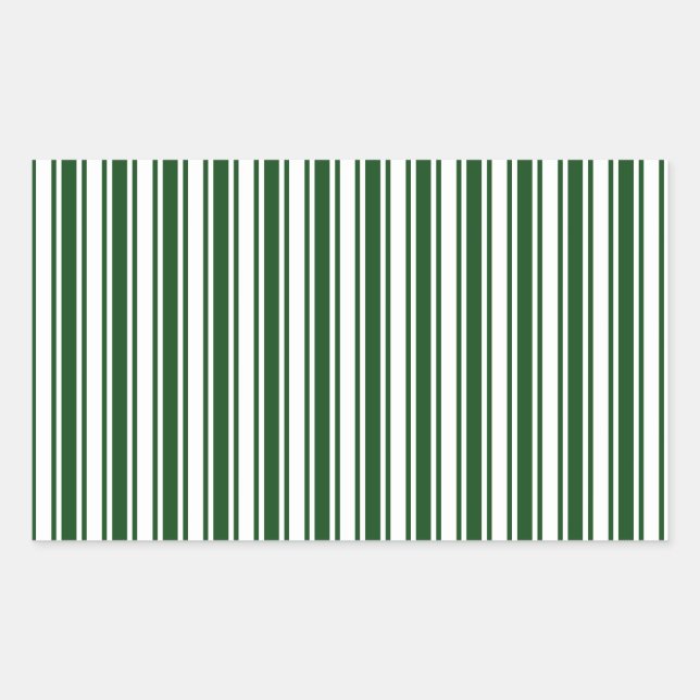 Dark green and white candy stripes sticker (Front)
