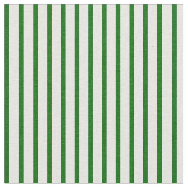 Dark Green and White Coloured Pattern of Stripes Fabric (Close Up)