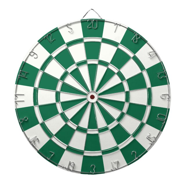 Dark Green And White Dartboard (Front)