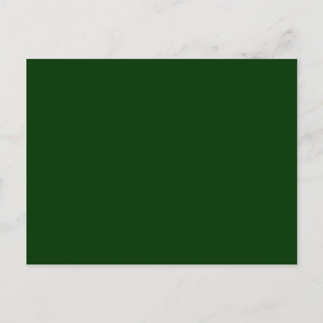 Dark Green Blank Postcard (Front)