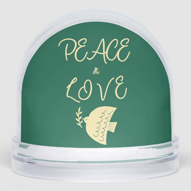 Dark Green & Butter Yellow Photo Peace Love Dove (Avant)