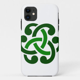 Dark Green Celtic Knot iPhone 11 Case