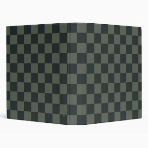 Dark Green Chequerboard Binder