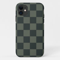 Dark Green Chequerboard
