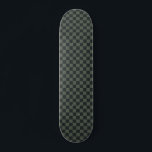 Dark Green Chequerboard Skateboard<br><div class="desc">Dark Green Chequerboard</div>