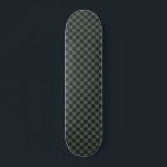 Dark Green Chequerboard Skateboard<br><div class="desc">Dark Green Chequerboard</div>