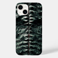 Dark Green Crocodile Skin iPhone 14 Case
