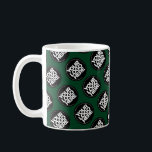 Dark Green Custom logo business pattern employee Coffee Mug<br><div class="desc">Easily personalize this simple elegant stylish dark green Custom business pattern employee Coffee Mug adding your company logo, photo or any image. Upload a custom background image or choose any background solid colour. Create your own standard branded mugs with your corporate custom logo. A basic, professional custom logo mug template...</div>