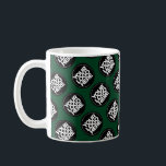 Dark Green Custom logo business pattern employee Coffee Mug<br><div class="desc">Easily personalize this simple elegant stylish dark green Custom business pattern employee Coffee Mug adding your company logo, photo or any image. Upload a custom background image or choose any background solid colour. Create your own standard branded mugs with your corporate custom logo. A basic, professional custom logo mug template...</div>