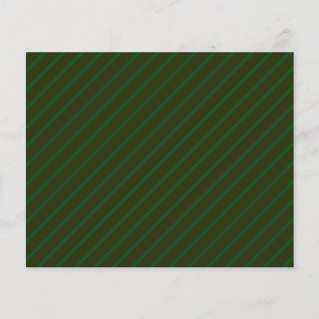 Dark Green Diagonal Striped Pattern. (Front)