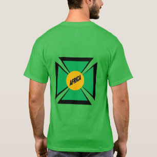 Dark Green DOS Men's AFRICA T-shirt