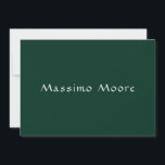 Dark Green Elegant Casual Own Name Handwriting<br><div class="desc">Plain Minimalist Modern Designs. They're all simple,  modern,  attractive.</div>