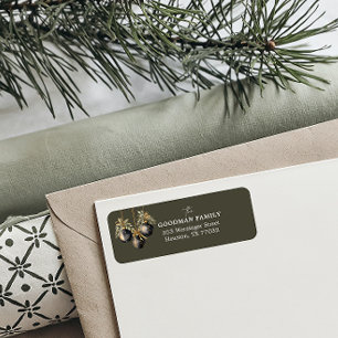 Dark Green Elegant Greenery Christmas Chic