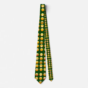 dark green emoji tie