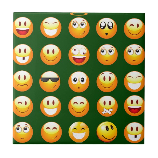 dark green emoji tile (Front)