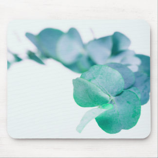 Dark green eucalyptus mouse pad