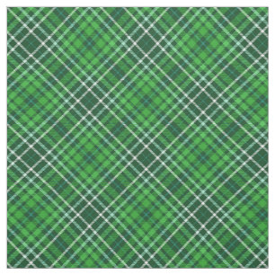 Dark Green & Forest Green Plaid Pattern Fabric