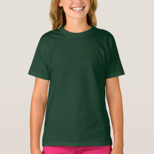 Dark Green Girls' T-Shirt
