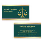 Dark Green Gold Justice Scale Lawyer Attorney