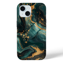 Dark Green Gold Veins Marble
