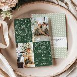 Dark Green Hand Drawn Bows Happy Holidays 2 Photo Holiday Card<br><div class="desc">Share your warmest wishes with this personalized 2 photo Holiday card featuring festive winter greenery & whimsical icons. It’s the perfect way to showcase your favourite family memories. *Please use the Crop tool to adjust Photo Placement.</div>