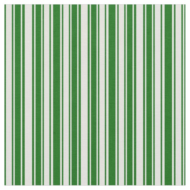 Dark Green & Light Cyan Lined Pattern Fabric (Close Up)