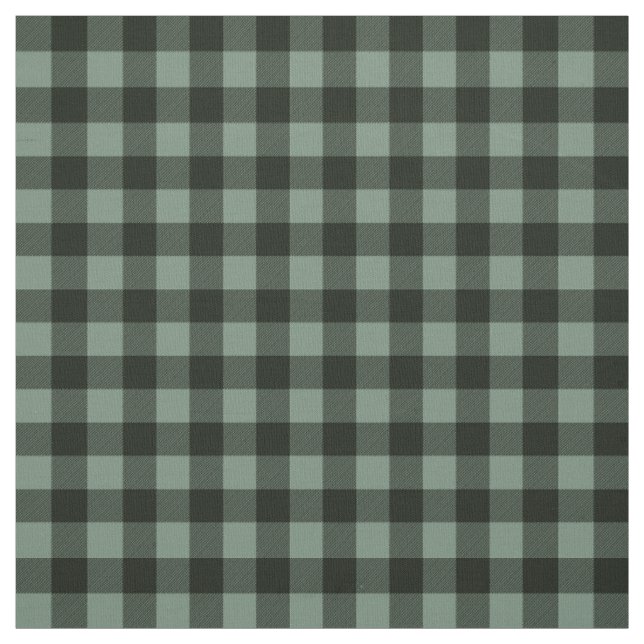 Dark Green Light Green | Buffalo Plaid Fabric (Swatch)