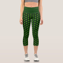Dark Green & Lime Harmony High Waisted