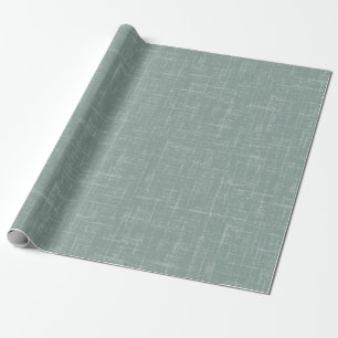 Dark Green Linen Wrapping Paper