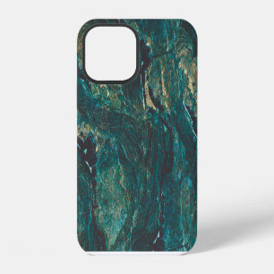 Dark green marble: luxurious texture. iPhone 12 case