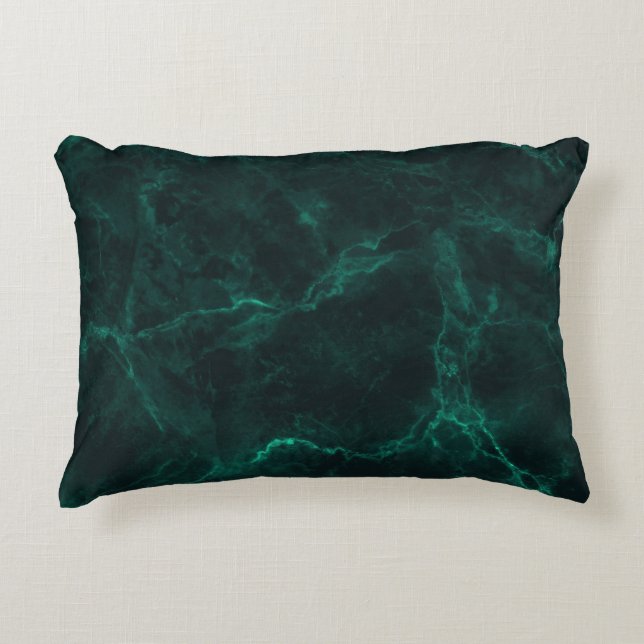 Dark green marble, seamless texture. accent pillow (Front)